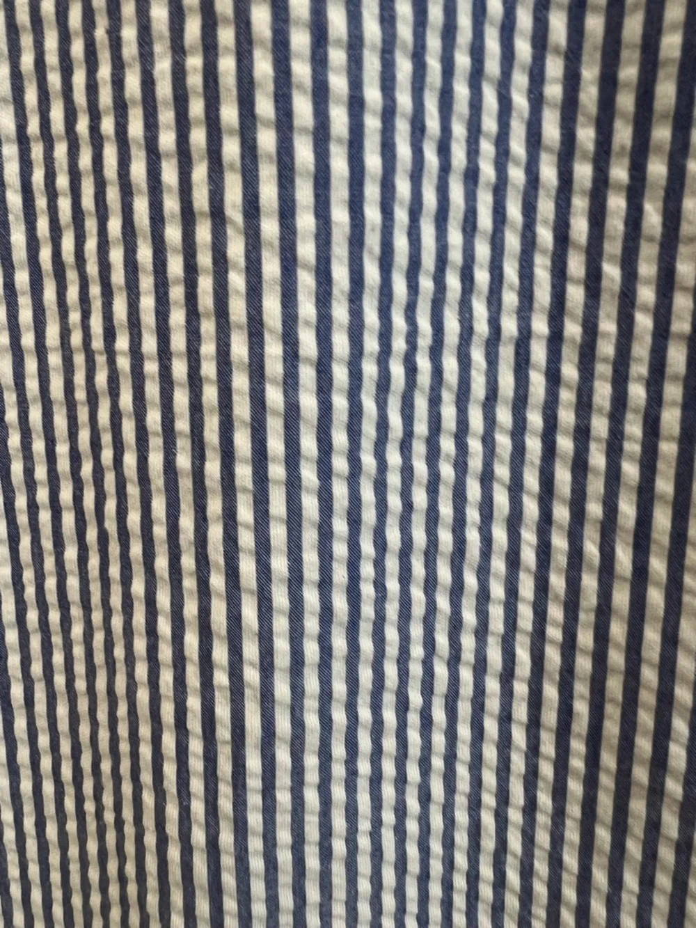J. Crew Blue and White One-Shoulder Ruffle Dress 00